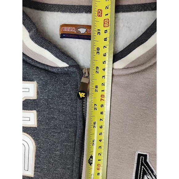 Vtg Veezo Wear Basketball Hoodie New York World Championship Gray/Tan 3XL 2003 - Picture 12 of 12